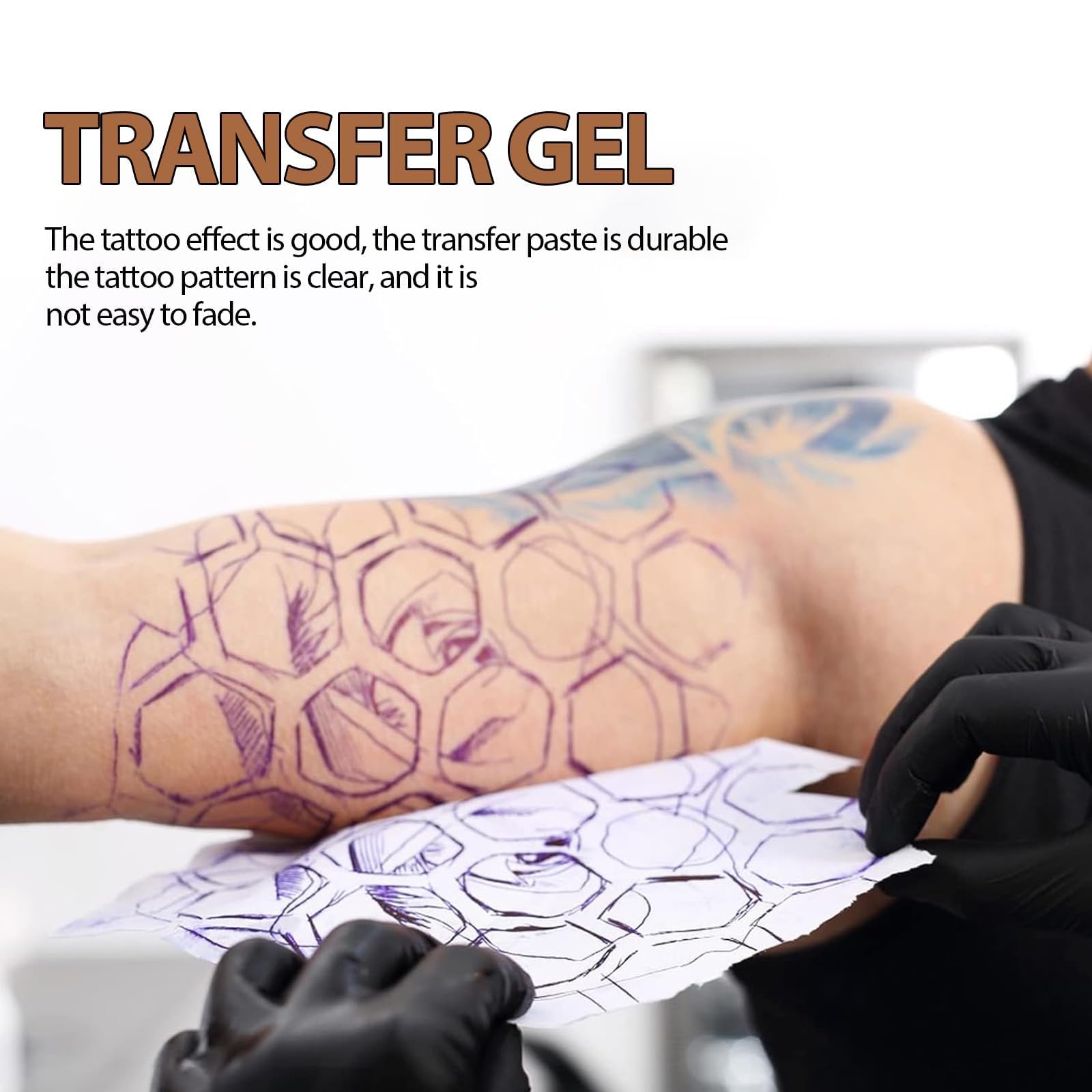 Tattoo Stencil Transfer Gel 150ml Gel de Transferencia de Tatuajes Gel Stencil Tatto Gel de Transferencia Tatuajes Profesional Gel de Transferencia de Plantillas Tatuaje para Principiantes
