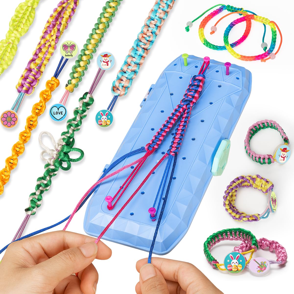 ZMMB Friendship Bracelet Making Kit Craft - Arts and Crafts for Kids Ages 8-12 String Bracelets Maker Craft - Best Birthday Gifts for Girl 7 9 10 11