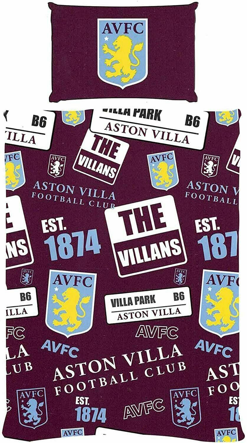 FOCO Aston Villa FC Patch Single Duvet