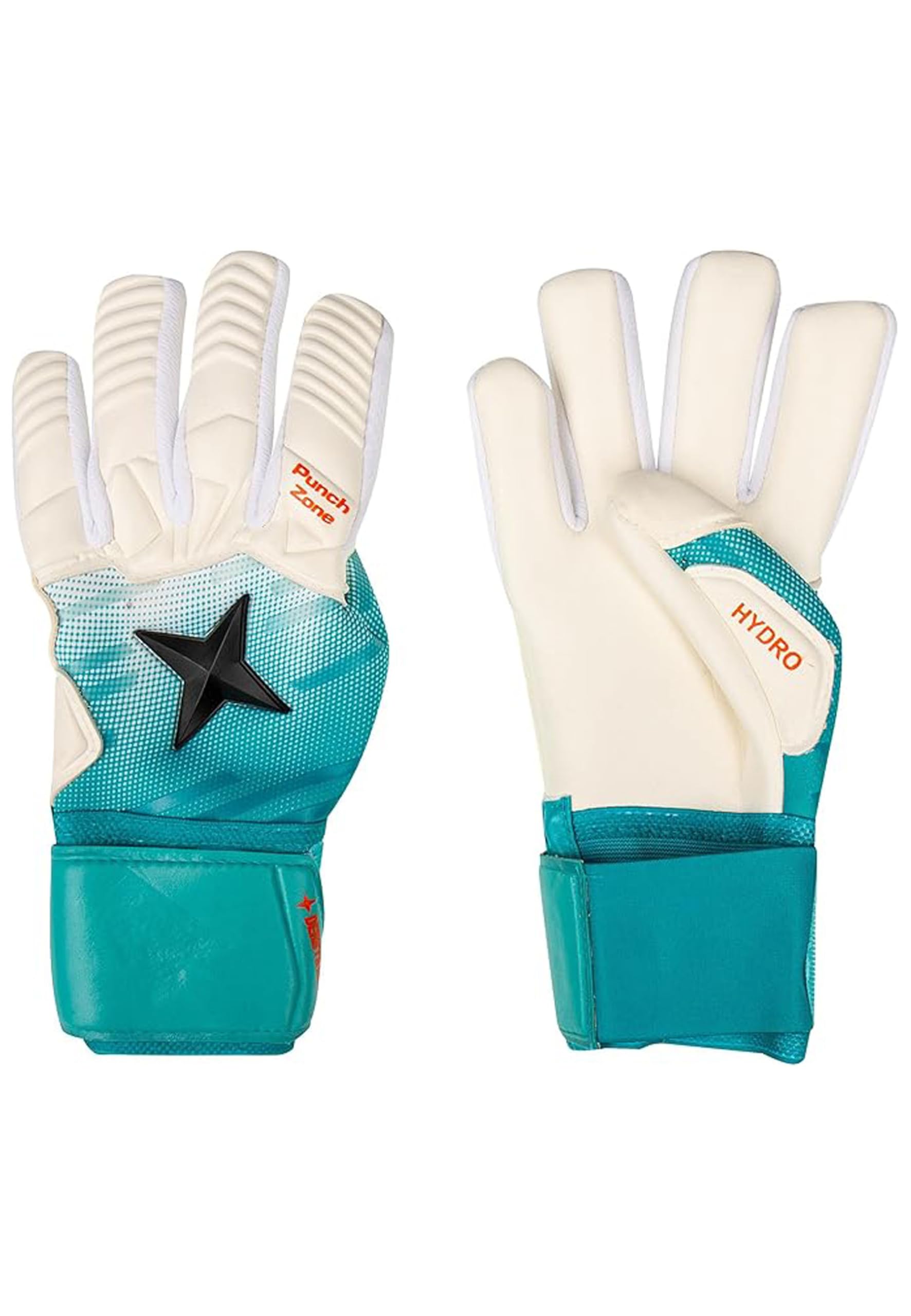 Derbystar Hydro Goalkeeper glove White/Turquoise 10.5