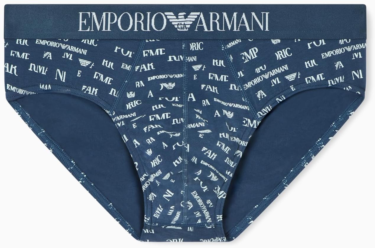 Emporio Armani Men's All Over Logo Brief