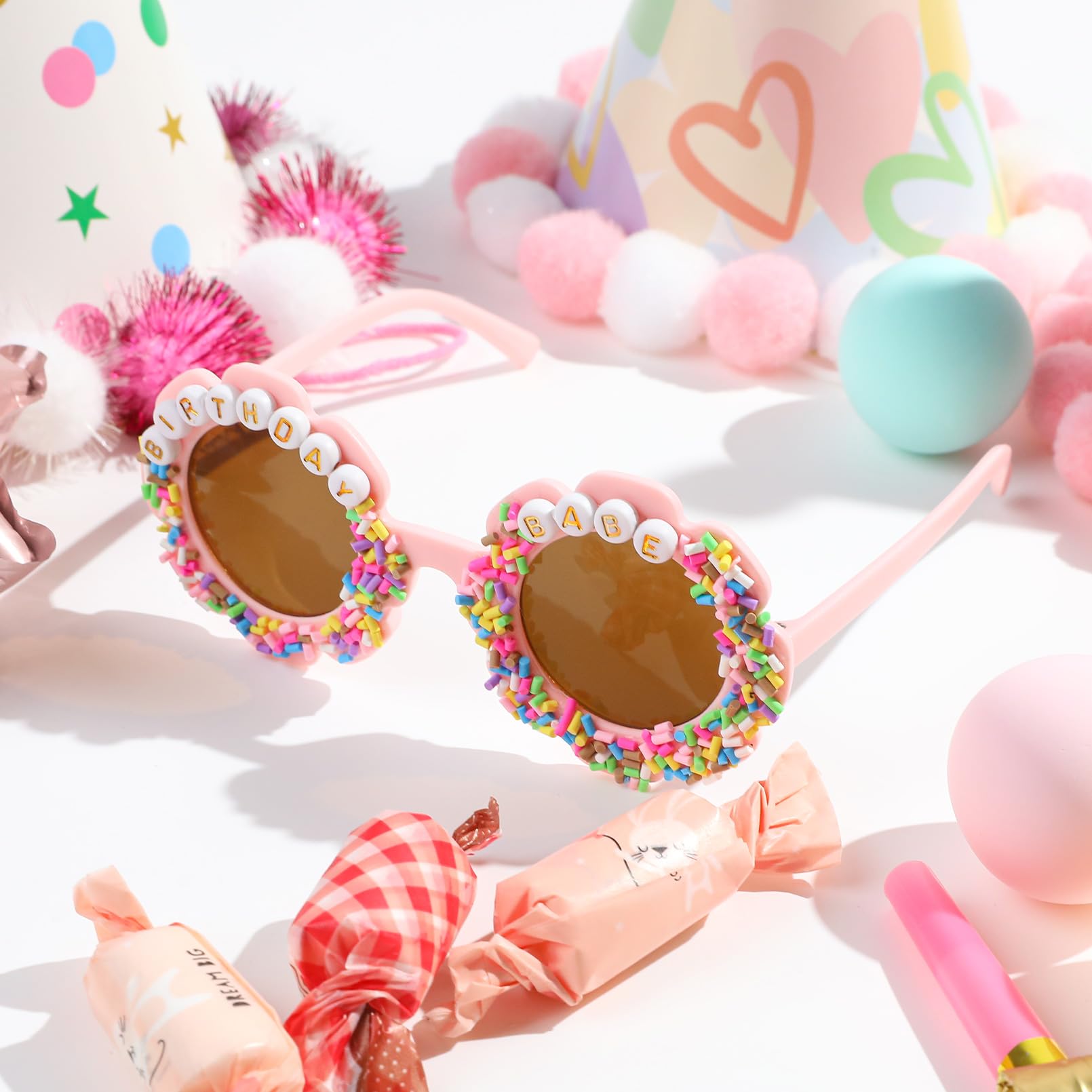Party Kingdom 1Pc Happy Birthday Glasses Funny Novelty Eyeglasses Candle Sunglasses Party