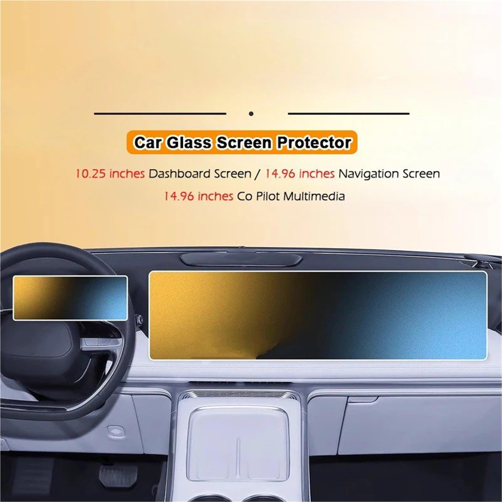 Protection d'écran LCD HD Anti-Rayures pour GPS de Voiture Xpeng/Xiaopeng G9 (2022-2025) - Intérieur refait (2 Films Mats)