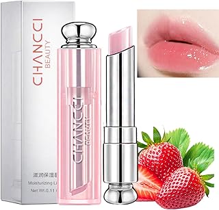 Tinted Lip Balm,Lip Balm，Lip Oil,Glossier Lip Balm,Lip Care Tinted Lip Balm For Women,Pink Lip Balm,Lip Balm Tinted,Girls Lip Balm,Lip Balm Set,Strawberry Lip Balm Natural Lip Protection(#Strawberry)