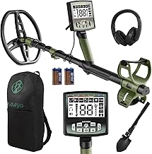 Professional Metal Detector for Adults,12" IP68 Waterproof Search Coil with LCD Backlight,5 Modes Gold Detector,Advanced DSP Chip&High Accuracy System for Beach/Gold Hunting