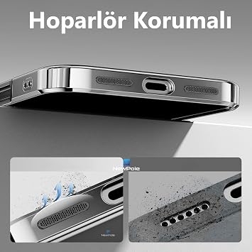 NewPole iPhone 16 Pro Max için MagSafe ile Uyumlu Kılıf Kroin Darbelere Dayanıklı Sararma Karşıtı Lens Koruyuculu Güçlü Manyetik Tutuş Apple iPhone 16 Pro Max için MagSafe ile Uyumlu Kılıf