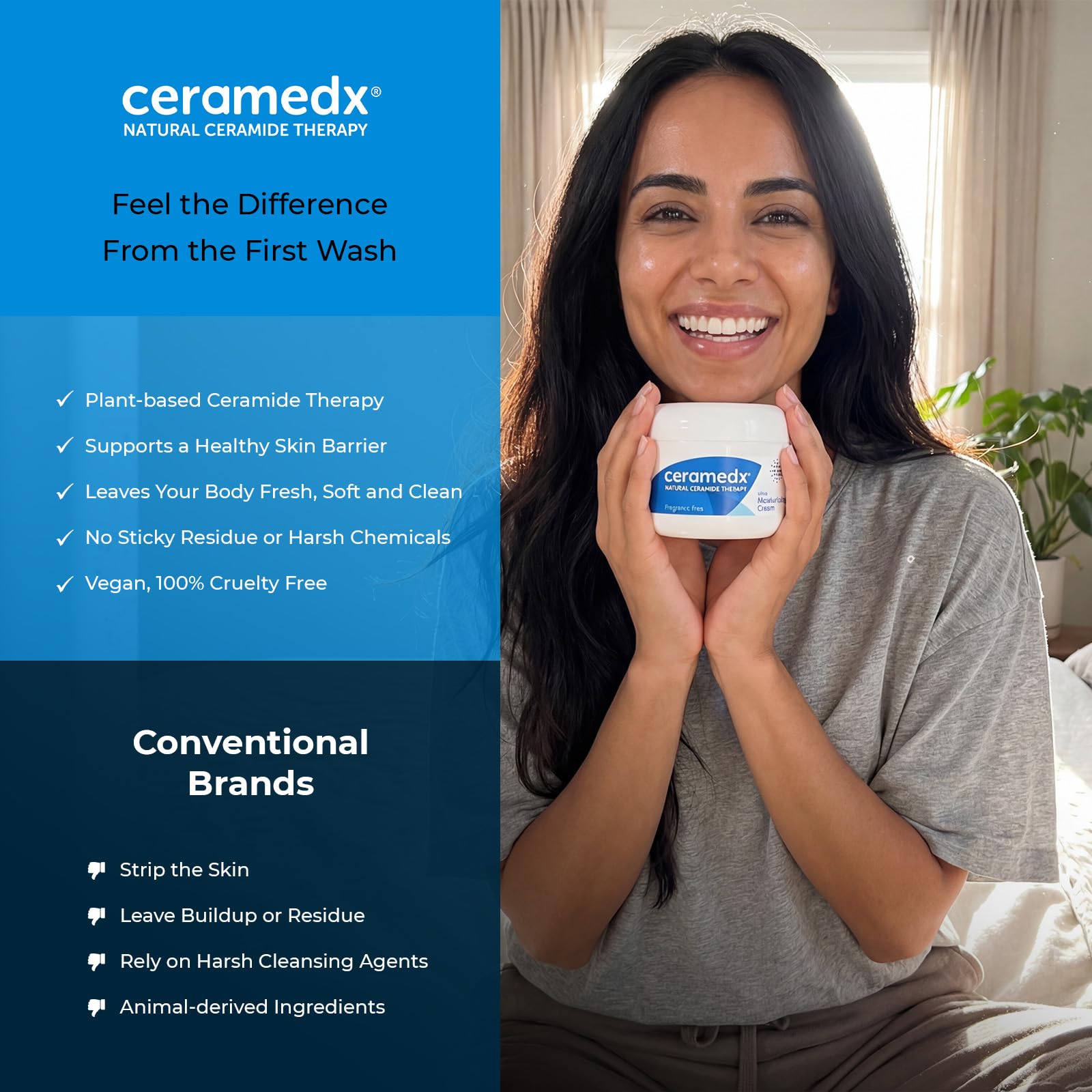 CERAMEDX - Ultra Moisturizing Natural Ceramide Cream Unscented for Dry, Sensitive Skin (6 oz.) thumbnail 7