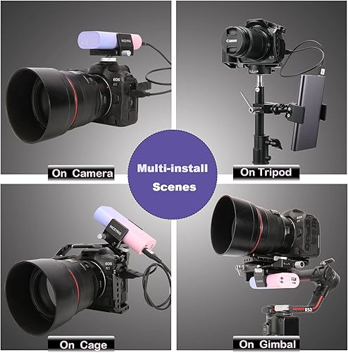 Miniatura 5 de NICEYRIG Abrazadera de banco de energía de aluminio para DJI RS 2 / RS 3 / RS 3 Pro, 1.969 in - 3.465 in de amplio alcance universal soporte de