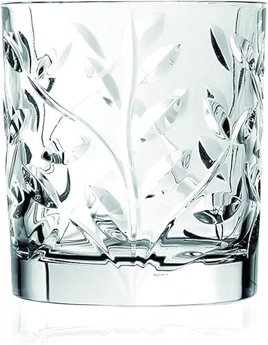 Miniatura 2 de Barski Vaso de vidrio doble antiguo – Juego de 6 vasos – Diseñado DOF – Vasos de cristal – Para whisky – Bourbon – Agua – Bebidas – Vasos – 11 oz –