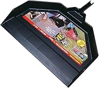 Emsco Group Enormous 24-Inch Yard & Garage Dust Pan - Lightweight Durable Poly with Clip-On Broom Storage