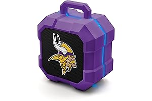 SOAR NFL Shockbox LED Wireless Bluetooth Speaker - For True Minnesota Vikings Fans
