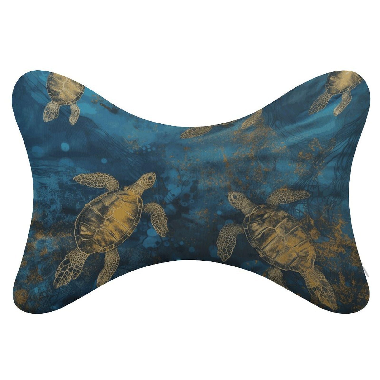 Adfgyerh Style Sea Turtle1 Pillow ，Memory Foam Pillow Core，Cushion,Provide Neck Support，Car Pillows For Travel Car Seats And Home Offices.