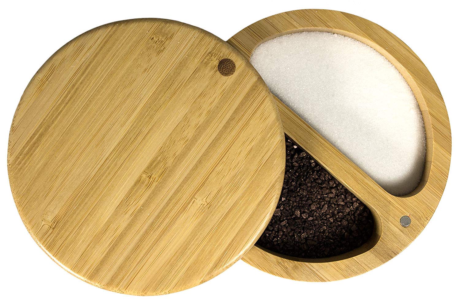 Wooden Salt Box Container - White Whale -4