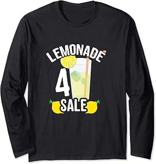 Venta de limonada 4 Puesto de limonada Manga Larga