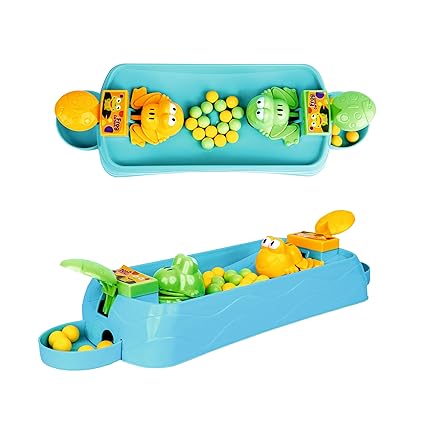 ToyTastic Baby Hungry Frog Eat Beans Game-2 Players, Indoor Games Interactive Game Toy of Family Board Games for Kids, Interactive Game Toys, Made in India, Multi Color
