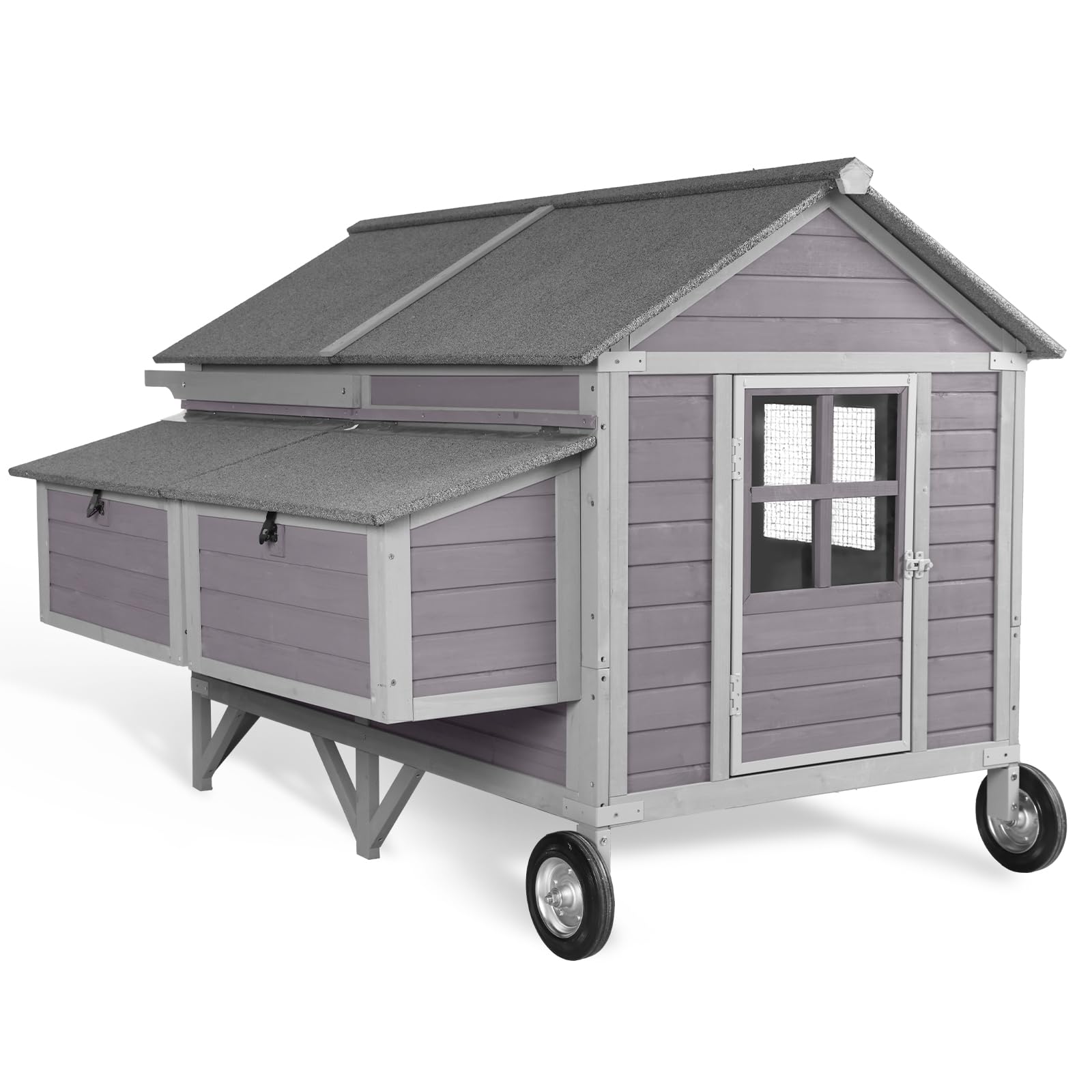 GUTINNEEN Chicken Coop with Super Large Wheels
