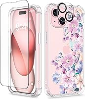 Vista 103 de GVIEWIN - Funda para iPhone 11 con protector de pantalla + protector de lente de cámara, cubierta protectora transparente suave de poliuretano