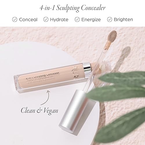 Vista 51 de PÜR MINERALS 4-in-1 Sculpting Concealer for Women - Conceals, Brightens, Plumps & Corrects - Hydrating & Moisturizing Makeup Concealer with Medium