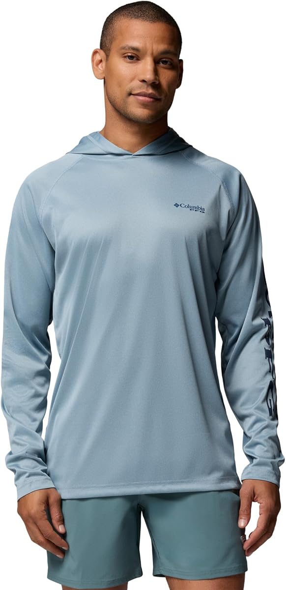 Columbia Men's PFG Terminal Tackle Long Sleeve Fishing Hoodie | Sun Protection, UPF 50, Quick Dry, Extended Fit Available