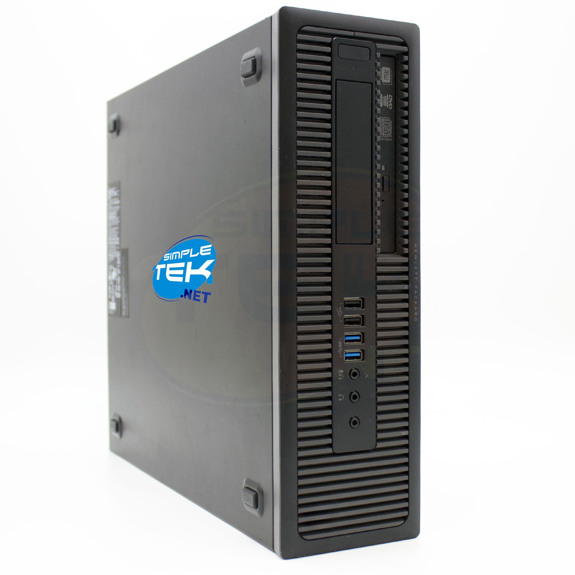 Komputer stacjonarny komputer stacjonarny HP EliteDesk 800 G1 SFF i5 4430 do 3.2 GHz RS232 Windows10 Pro Biznes Office (Odnowiony) (bez anteny WiFi USB, 8GB RAM SSD 240 GB)