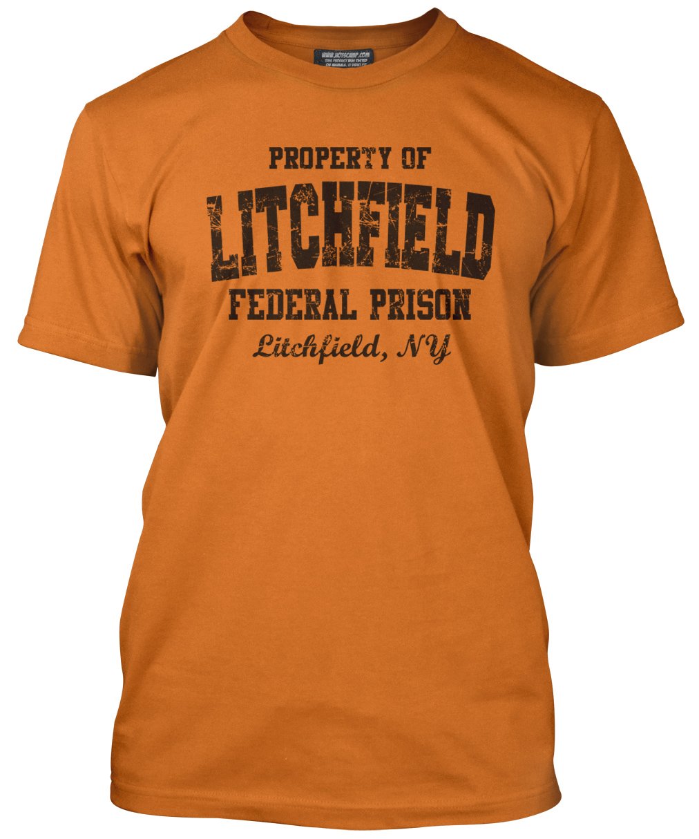 Hotscamp Men's Orange Litchfield Federal Prison Unisex T-Shirt - XX-Large