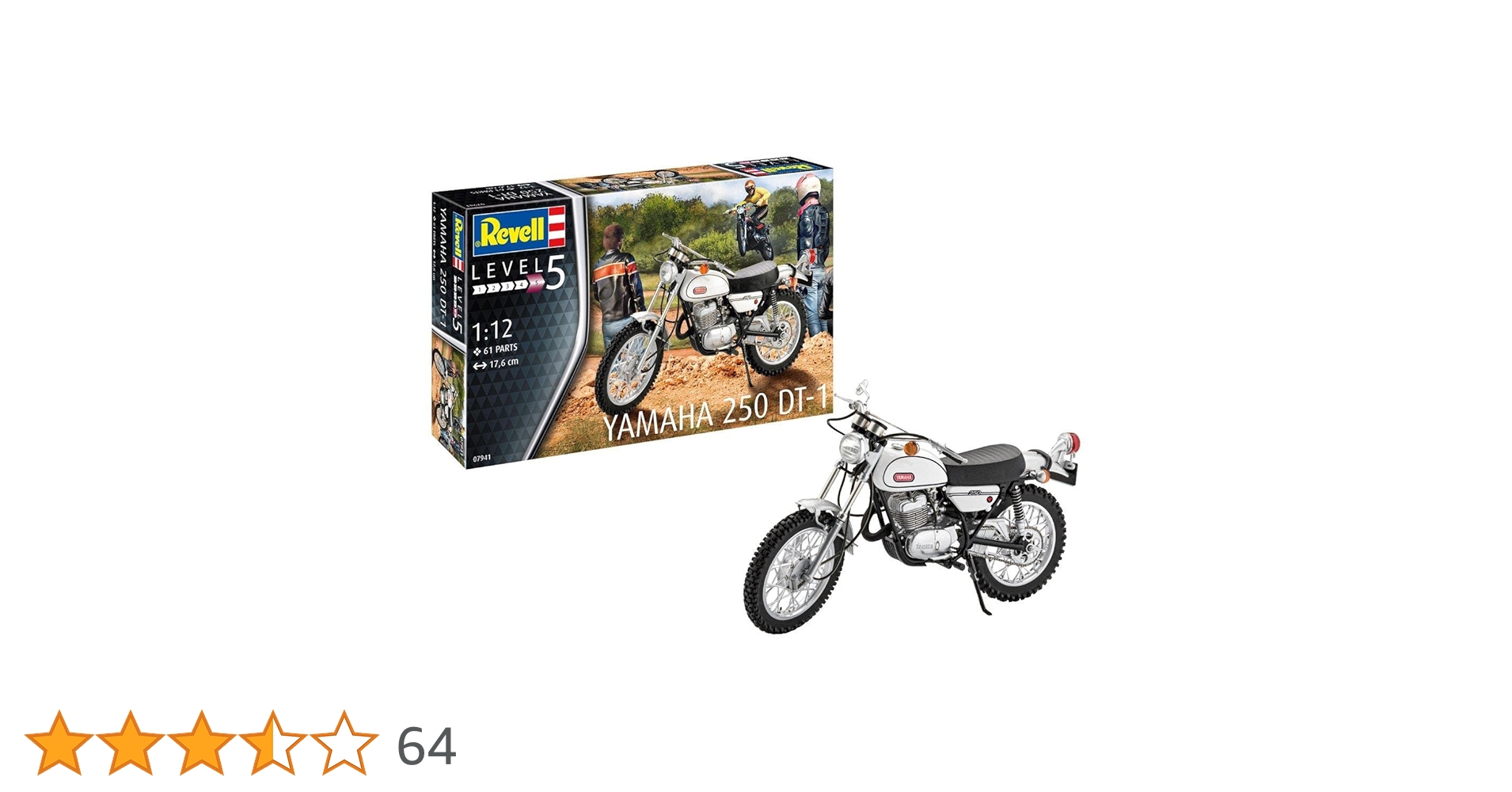 Amazon | ドイツレベル 1/12 ヤマハ 250 DT-1 プラモデル 07941