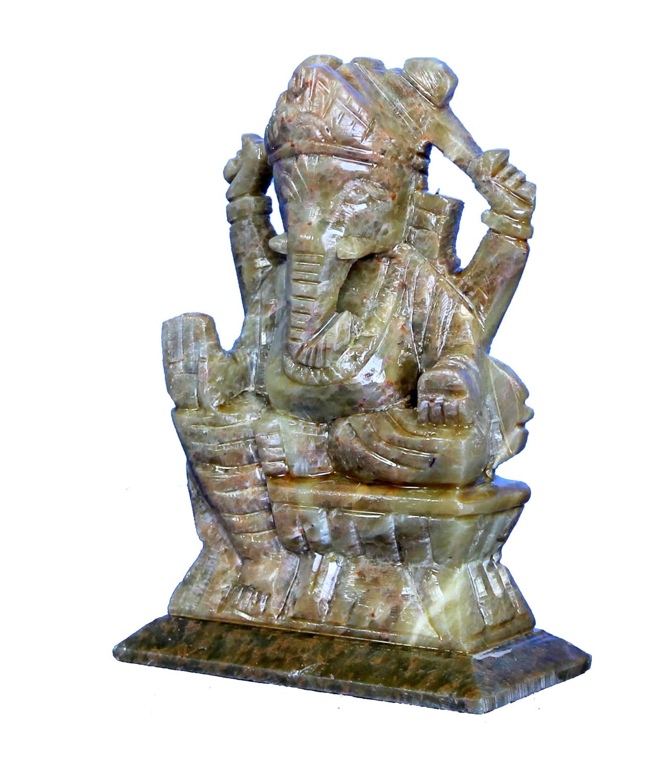 Ganesha standbeeld tijdens Ganesh Chaturthi Idol van de hindoeïstische