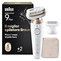 Braun Silk Epil 9 Flex Epilatore Elettrico Donna con Testina Flessibile 360° Per Epilazione