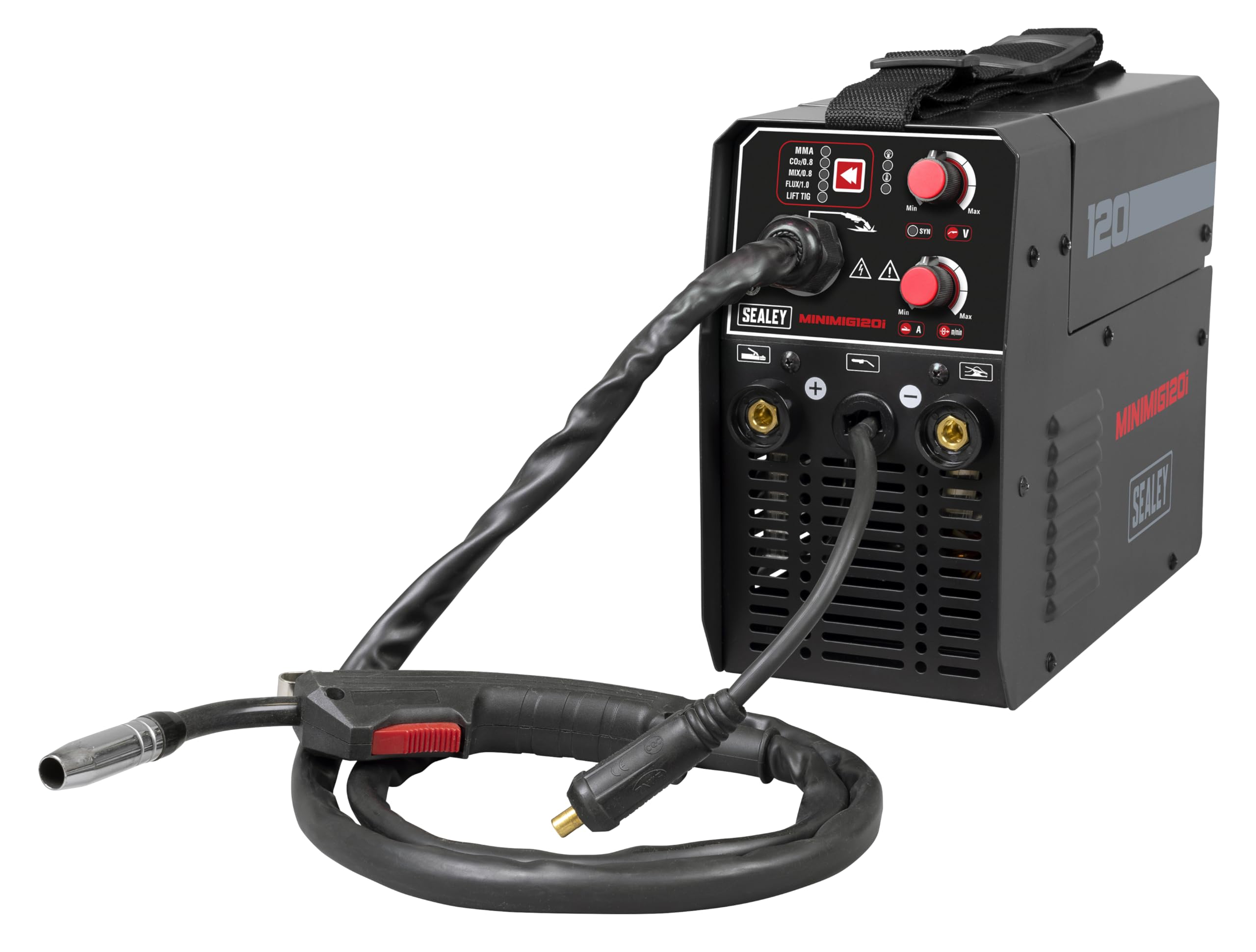 Sealey , 120A Mig/Tig & Mma (Arc/Stick) Inverter Welder - Minimig120i