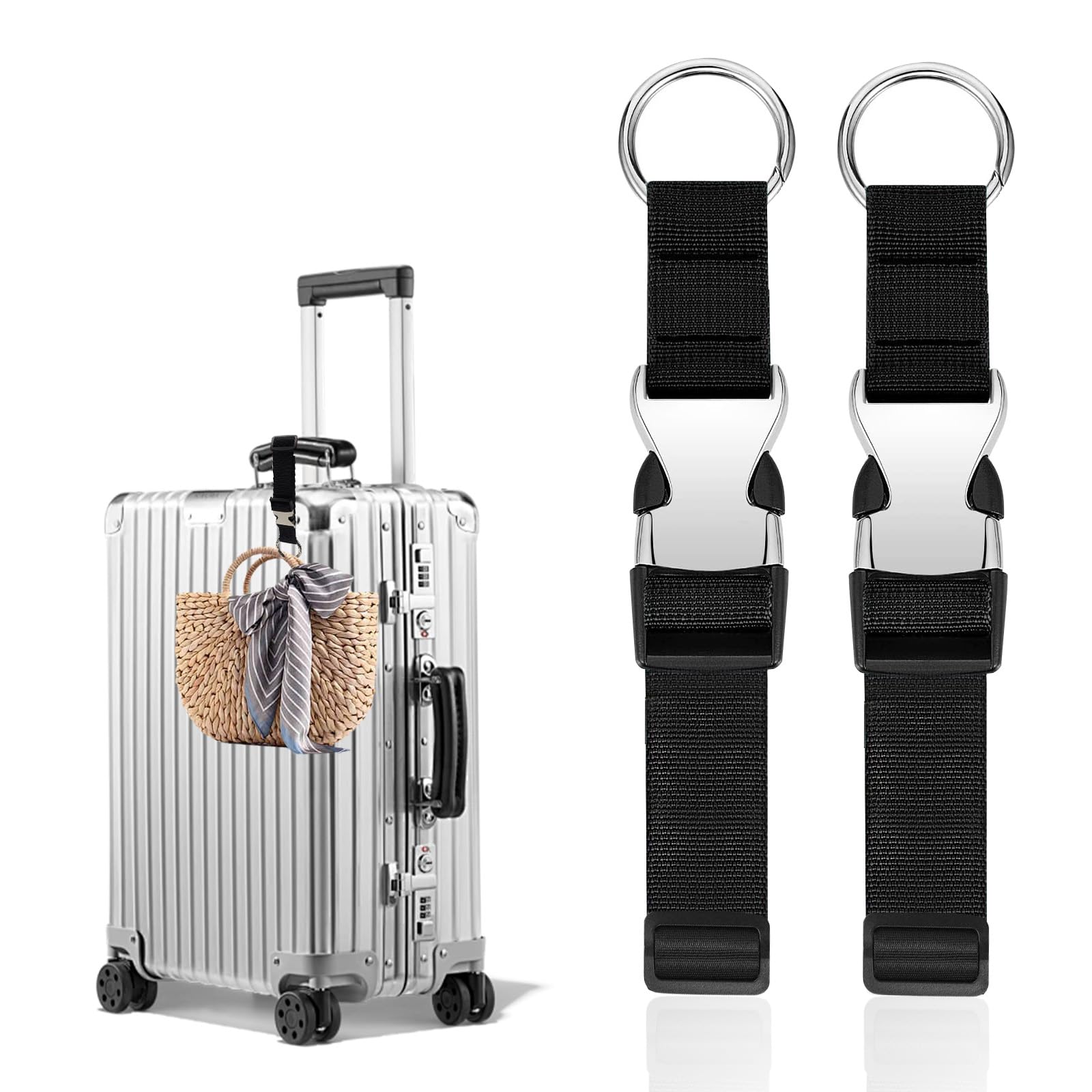 Ajouter Sac Sangle De Bagage Porte-manteau Pince Sac à Main Clip Bagages Valise Sac à