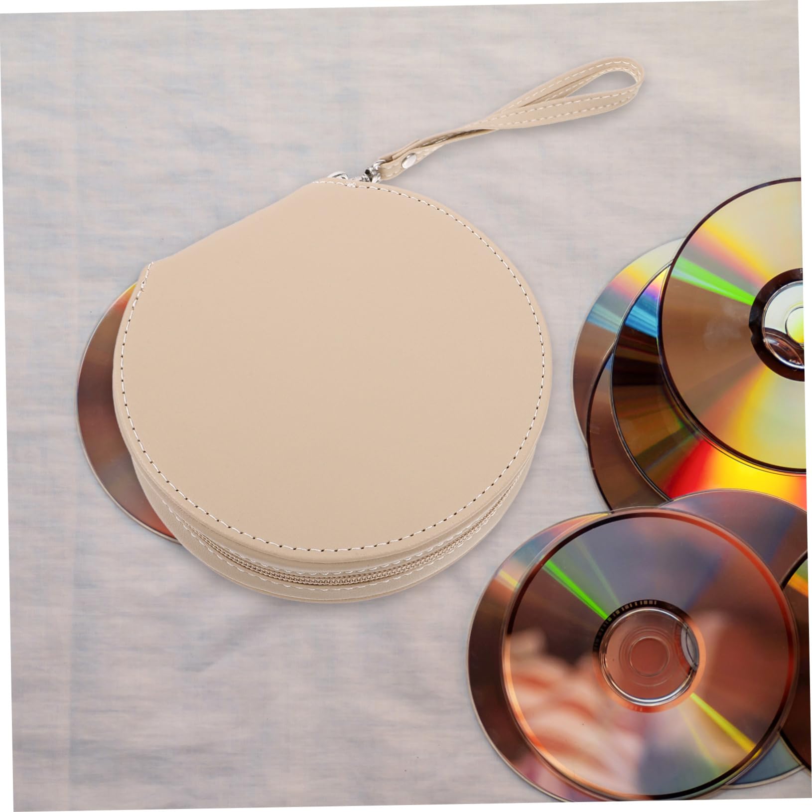 5pezzi Borsa Porta Cd Per Auto Custodia Compatta e Leggera Per Dischi Posti Per Viaggi e Trasporti Protezione Ottimale Contro Polvere e Graffi Facile Da Pulire e Manutenere