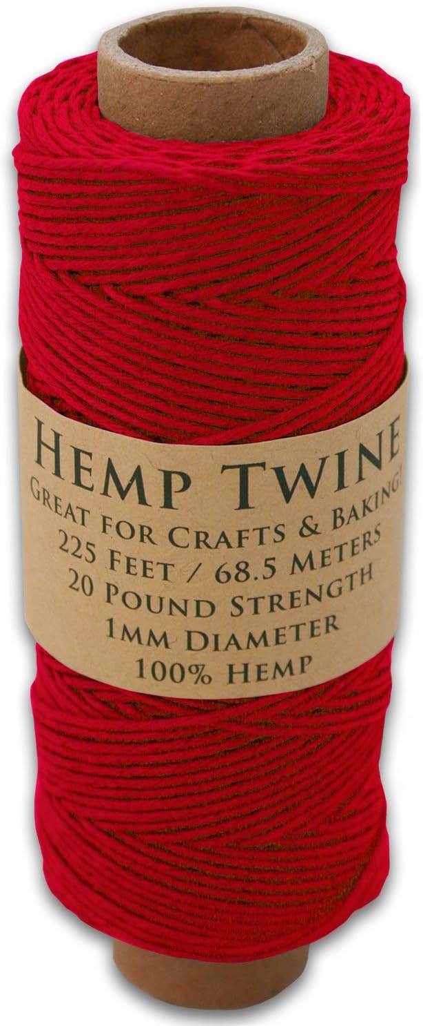 Hemptopia Hemp Twine Spool 225 Feet of 1mm 100 Hemp