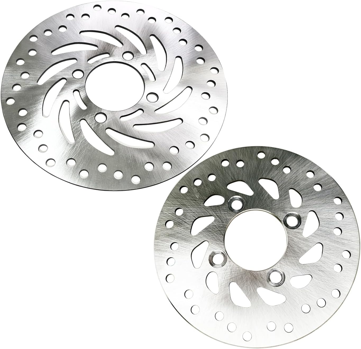 Front & Rear Brake Rotor Motorcycle Discs Compatible with Honda Grom 125 2014-2020 Monkey Z125M 2019-2021 Direct Replacement Stainless Steel Motorcycle Discs OEM# 45251-KWB-602 43251-K26-900