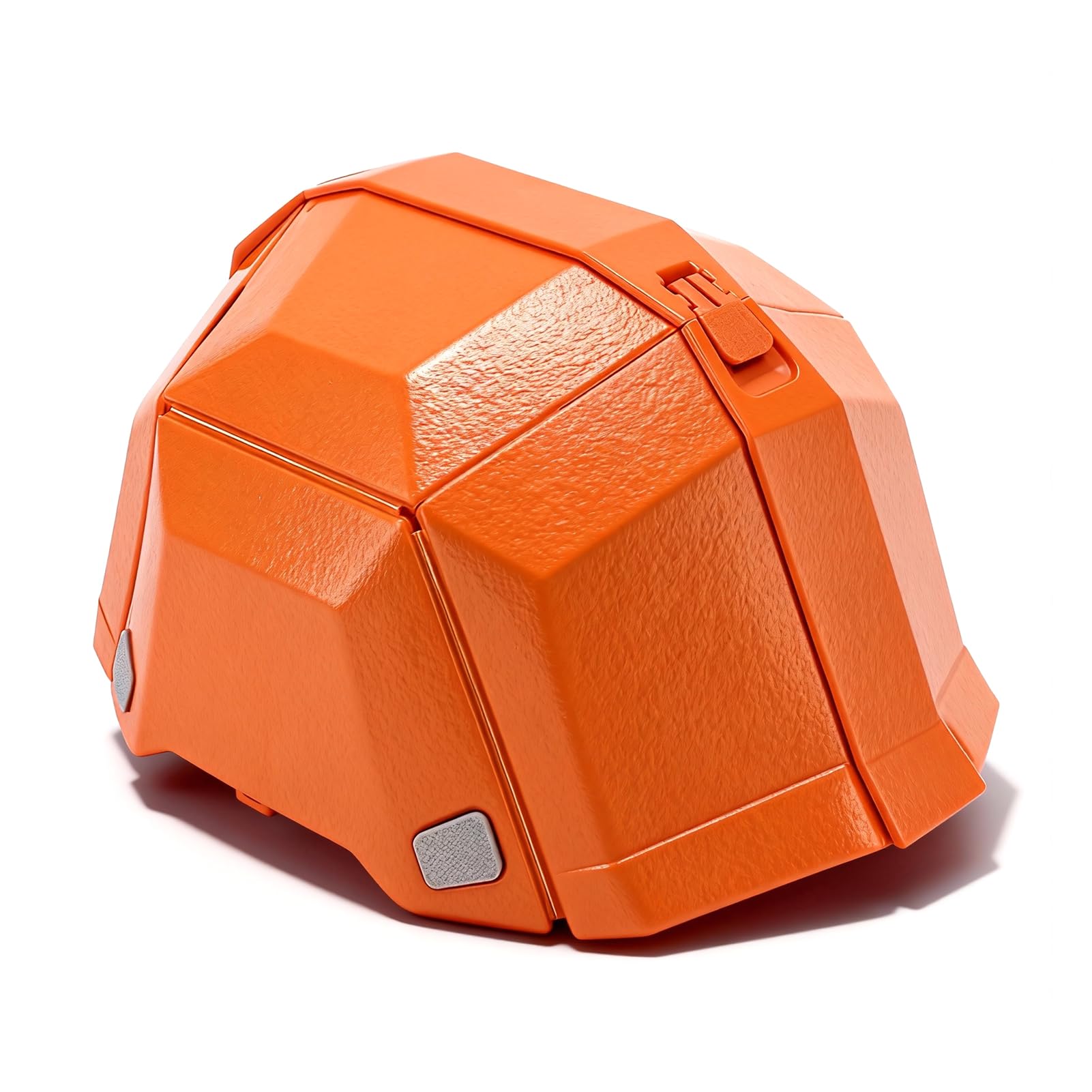 Casco Plegable para Exteriores, Casco De Seguridad Ajustable, Sombrero De Protección para La Cabeza De Plástico, Casco Deportivo Portátil para Montar En Scooter, Trabajo Aéreo, Entrenamiento(Naranja)