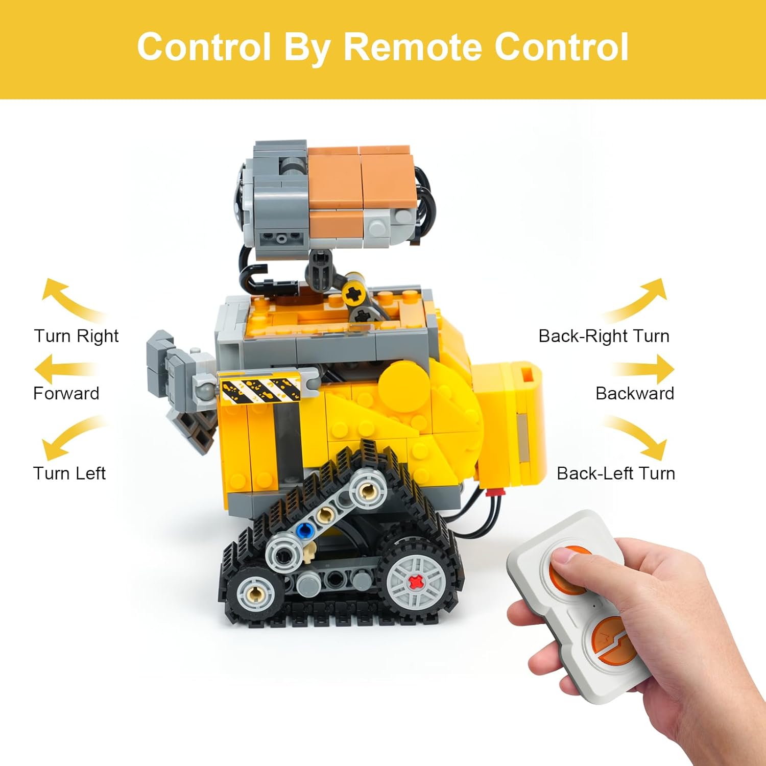 Remote Control Motor Power Pack Compatible with Lego 43279 Wall-E Model – Motor with Rechargeable Battery Box & Remote Controller (Batteries Not Included) – Upgrade Kit Only, Model Not Included