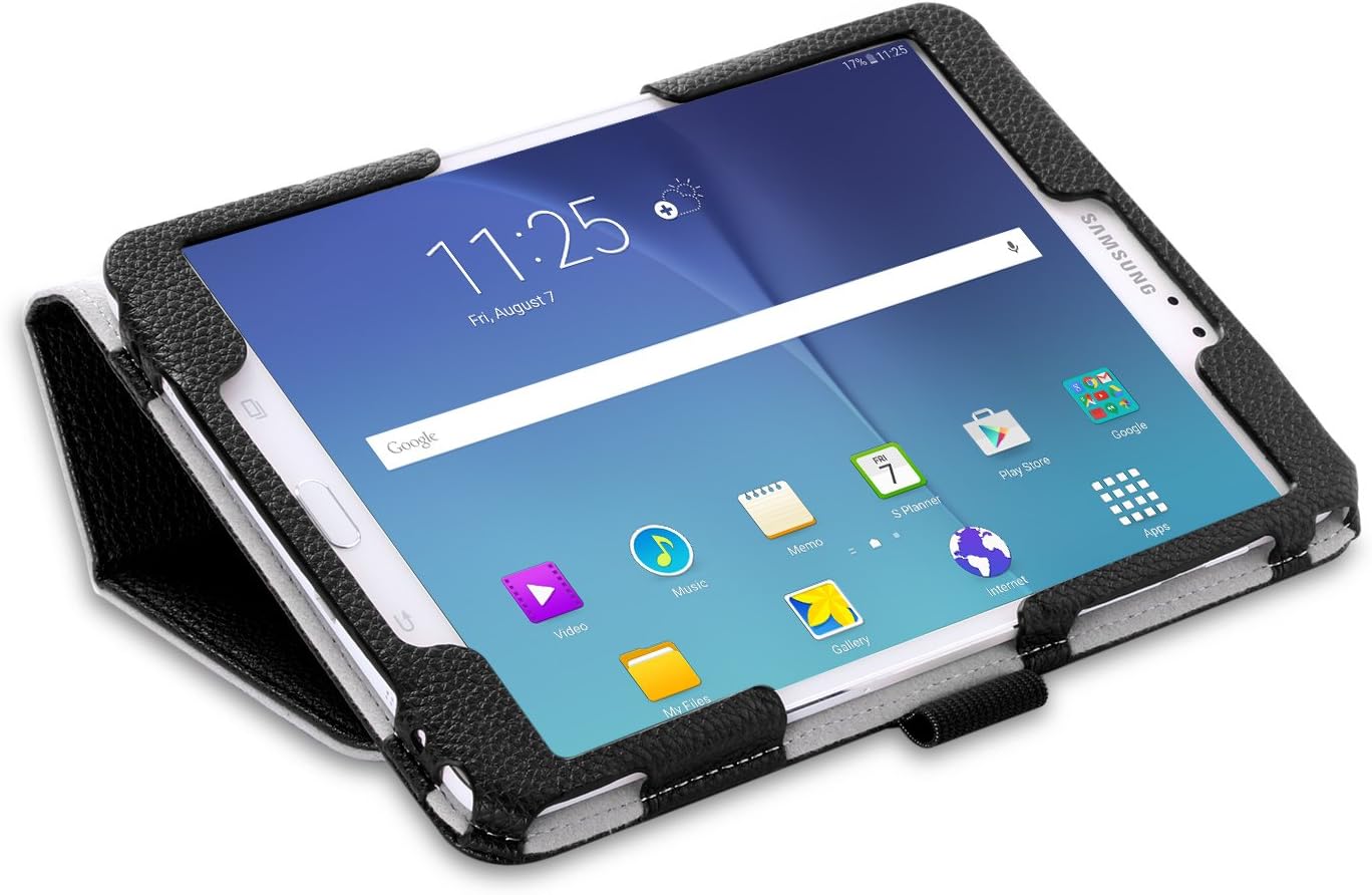 ProCase Galaxy Tab S2 8.0 Case - Stand Folio Cover Case for 2015 Galaxy Tab S2 Tablet (8.0 inch, SM-T710 / T715), with Hand Strap, auto Sleep/Wake (Black)