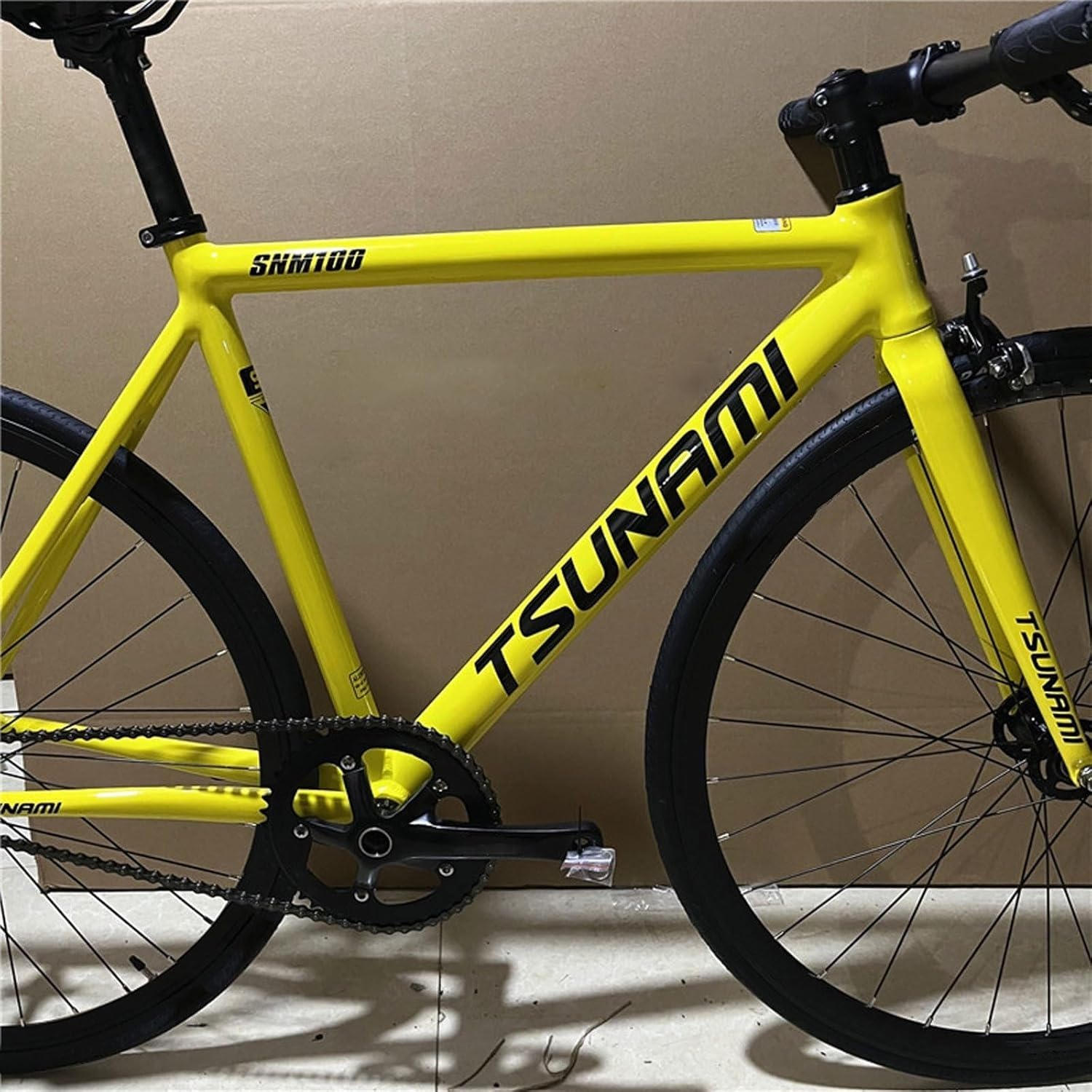 700C Cuadro de bici de piñón fijo 49 52 55 58CM freno de C 100/120mm QR | Marco de bicicleta de pista de carreras de aluminio, máximo 700Cx25C, BB roscado 68mm