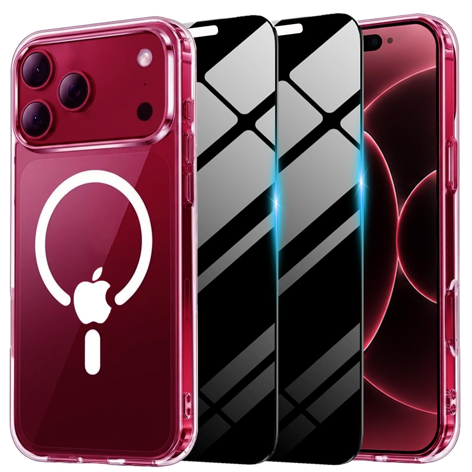 Magnetic Case for iPhone 18 Pro Max with Privacy Screen Protector