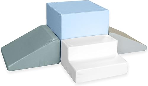 Vista 7 de Foamnasium Gimnasio, juego de espuma para interiores, 4 piezas suaves para niños pequeños y activos escaladores de espuma para gatear, escalar