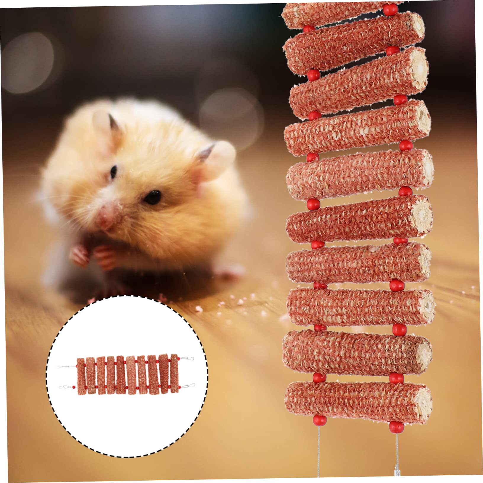 Ipetboom 3pezzi Giocattolo Per Piccoli Animali Mais Accessorio Decorativo Per Conigli e Criceti Gioco Resistente e Sicuro Per La Masticazione Vivaci Per La Curiosità Degli Animali