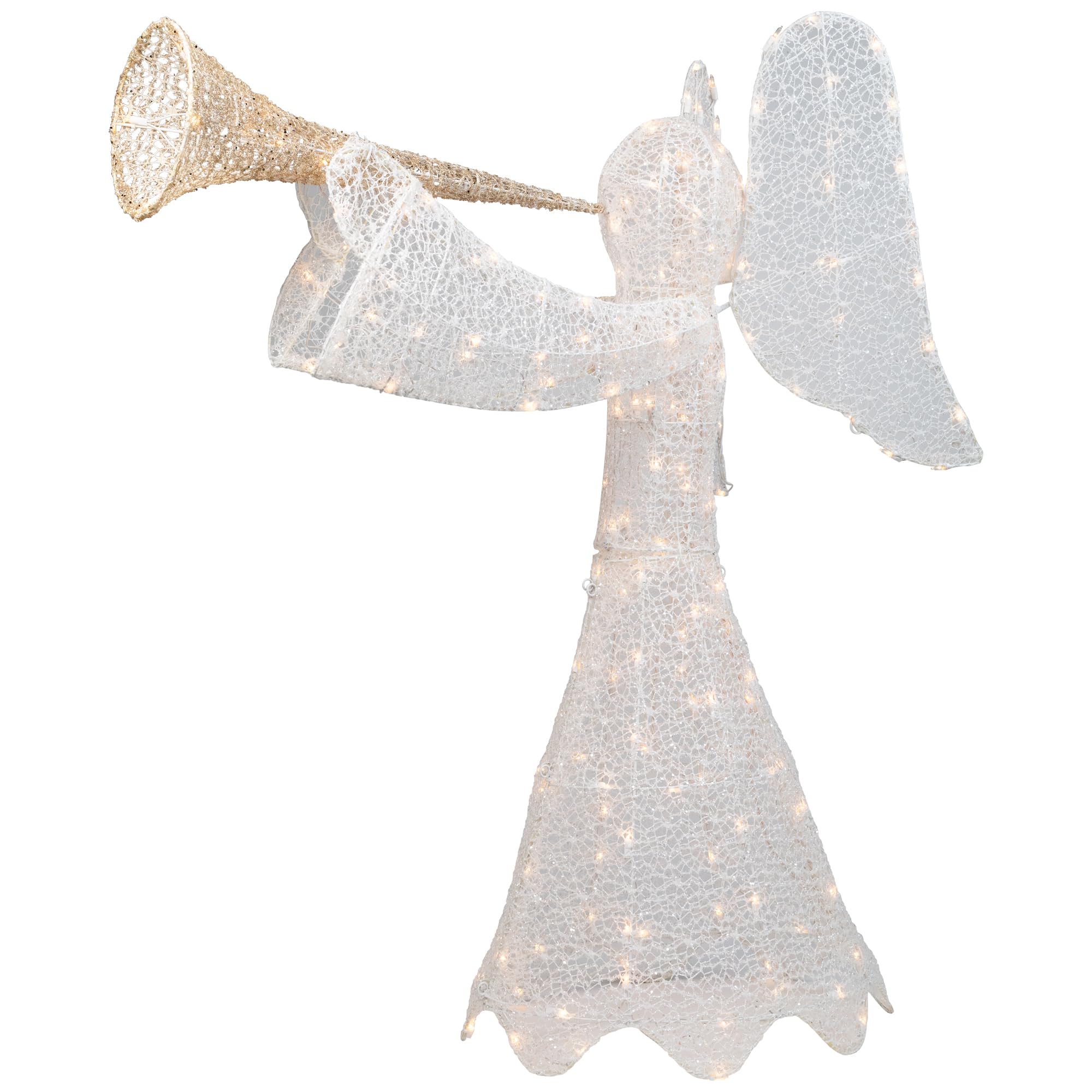 purple dressed black angel christmas light Amazon.com: Lighted 3D Trumpeting Angel Outdoor Christmas Decoration - 44