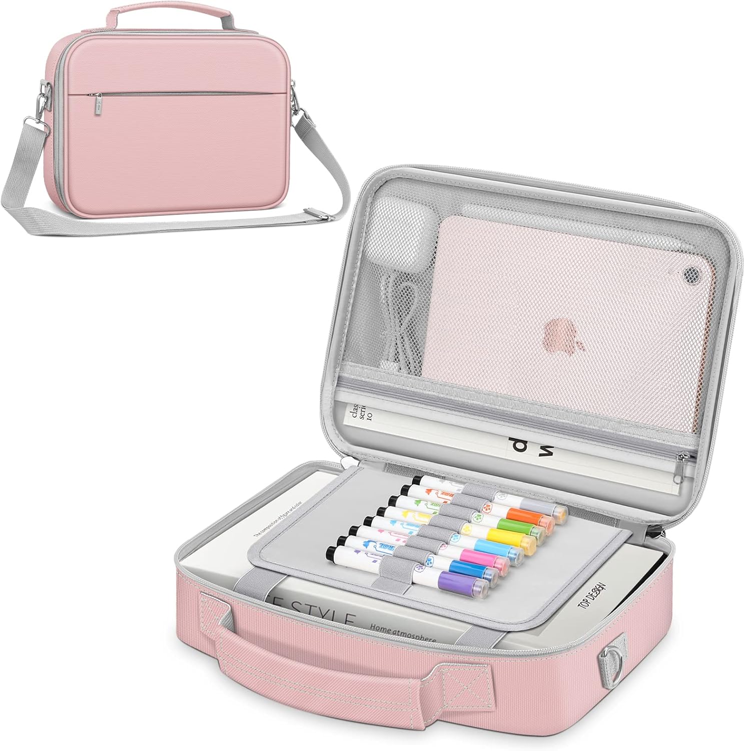 FINPAC Grande Housse Pour Bible Avec Bandoulière, étui De