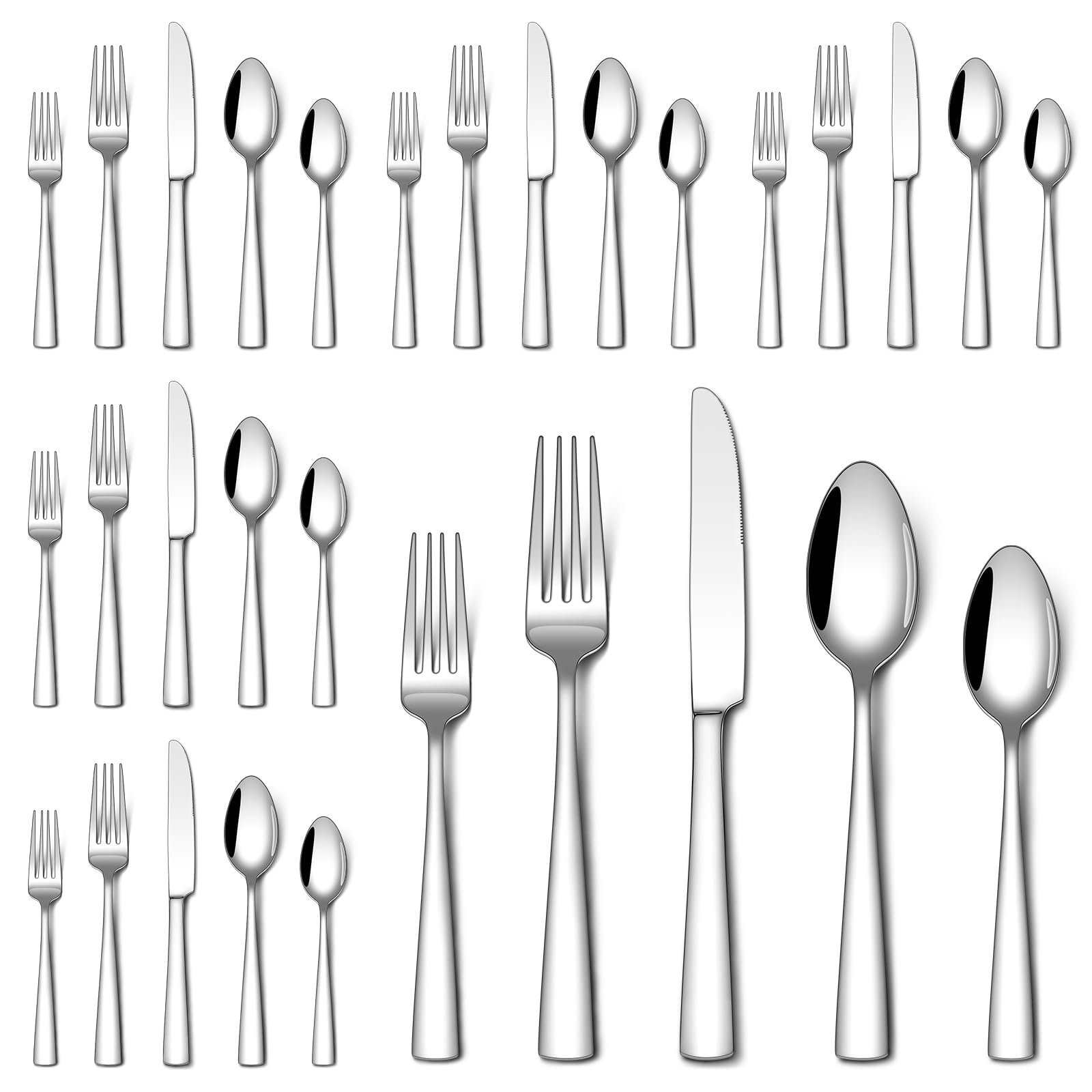 Stapava 20-Piece Stainless Steel Silverware Set -16 Stapava 20-Piece Stainless Steel Silverware Set -16