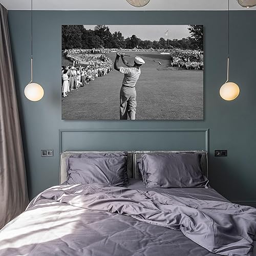 Miniatura 8 de Póster de Ben Hogan 1950 Us Golf Open Black & White Retro Old Photo Póster impreso en lienzo de 12 x 18 pulgadas (11.8 x 17.7 in)