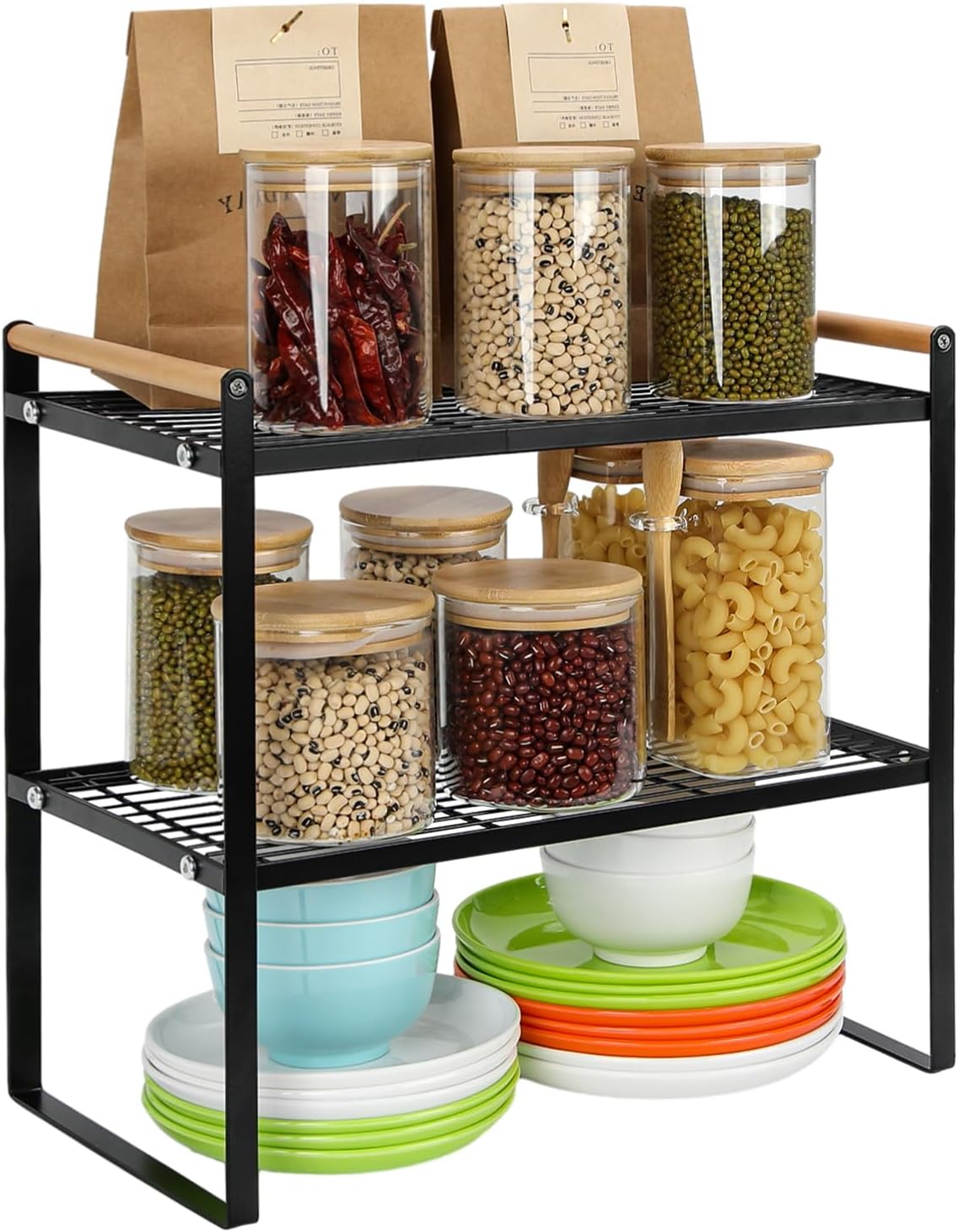 Kitchen Shelf Cupboard Organizers and Storage Sturdy Stand