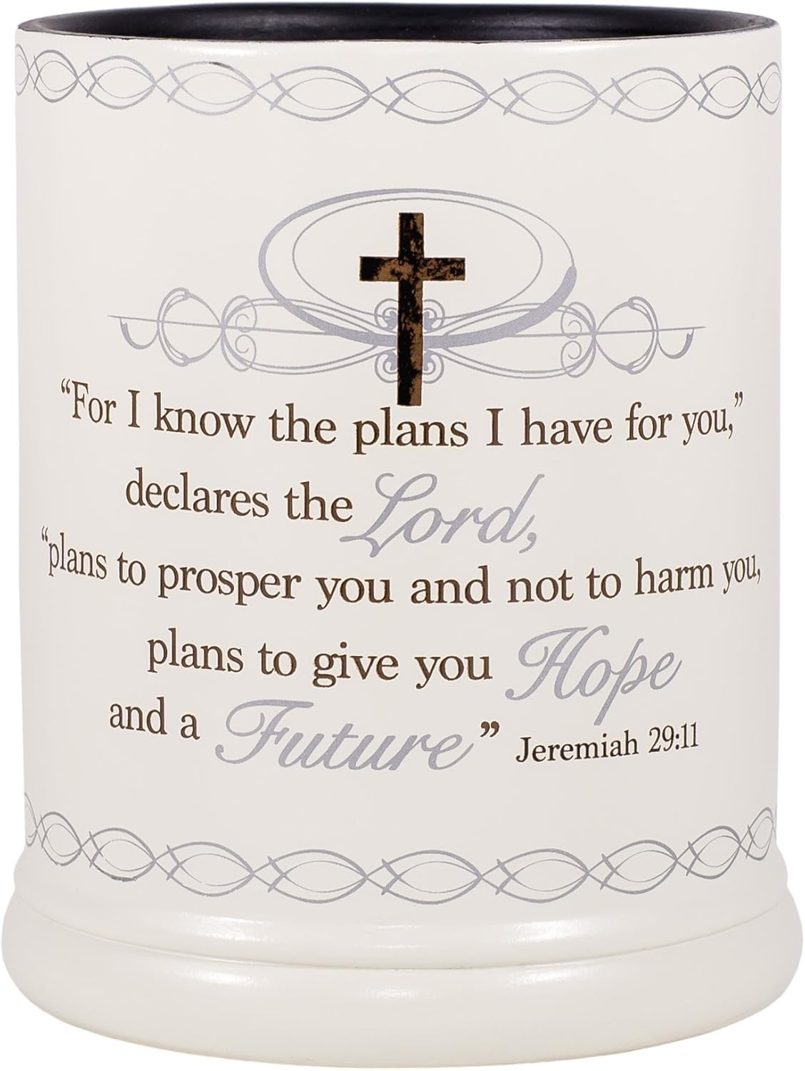 Elanze Designs for I Know The Plans I Have for You Ceramic Stone Electric Large Jar Candle Warmer