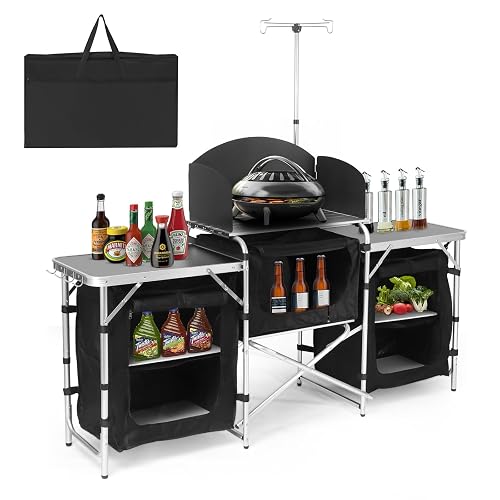 Pnbfhn Aluminum Camping Kitchen Table 3 product photo (Camp Kitchen) — ScooterReviewPro review