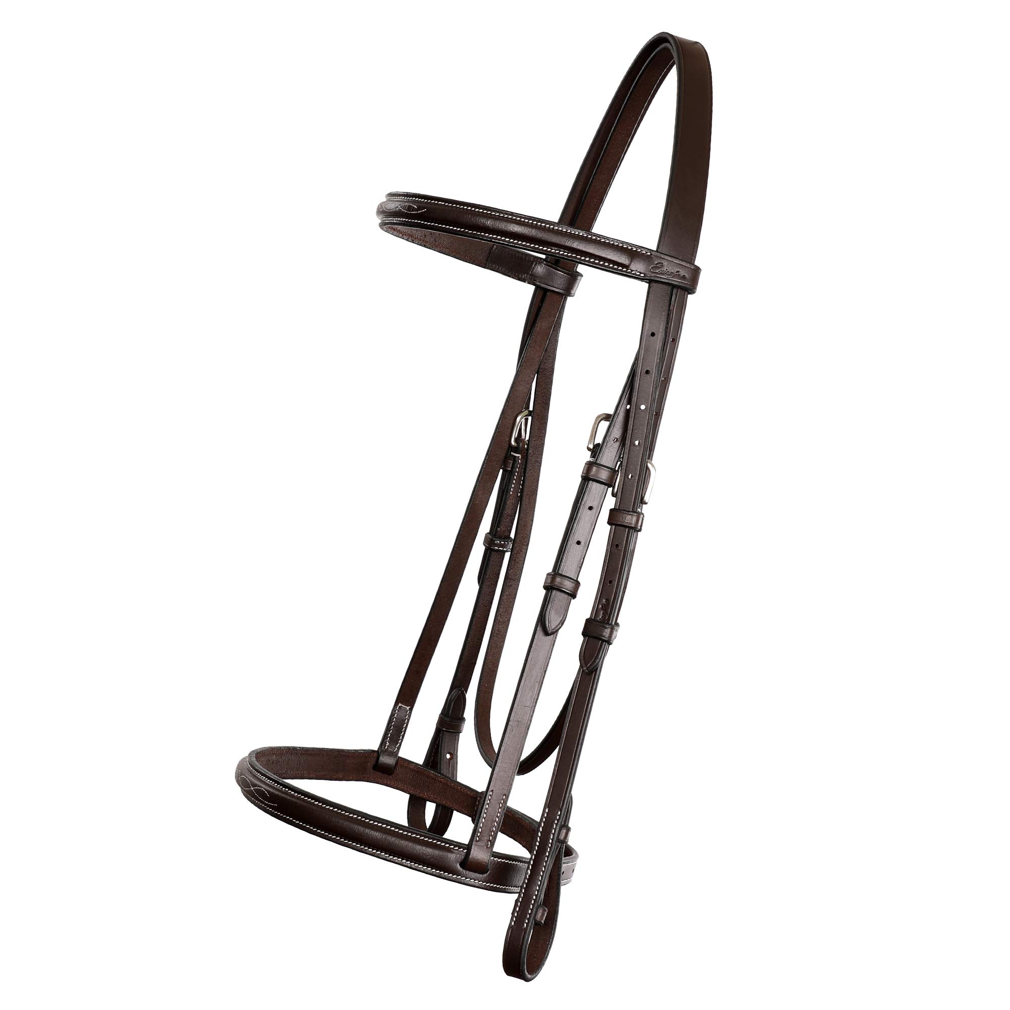 Exion Hunter Bridle with Laced Reins– Fancy Stitched English Snaffle Bridle | Premium Leather Hunter Jumper Bridle with Stainless Steel Hardware | Perfect for Schooling, Training & Show Ring