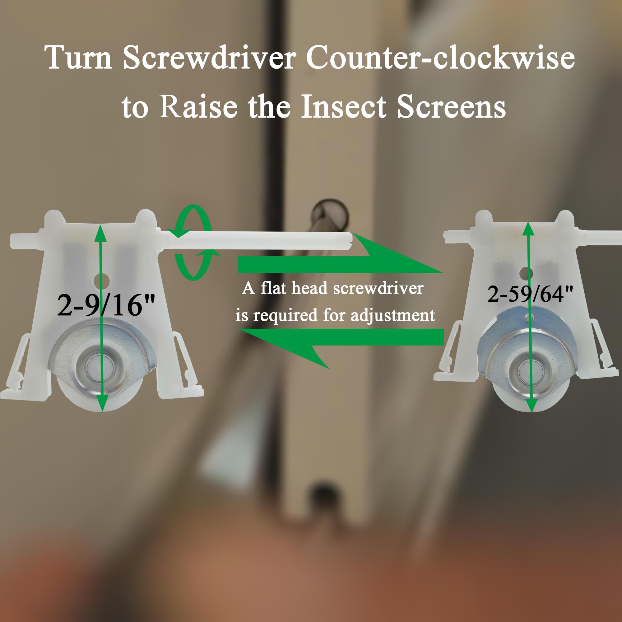 ArrogantF Rouleau De Rechange Pour Porte Coulissante Inférieure Andersen, Moustiquaire Coulissante, Roues Concaves En Nylon De 3,8 Cm, Pièce #1997310 (1991 à Aujourd'hui