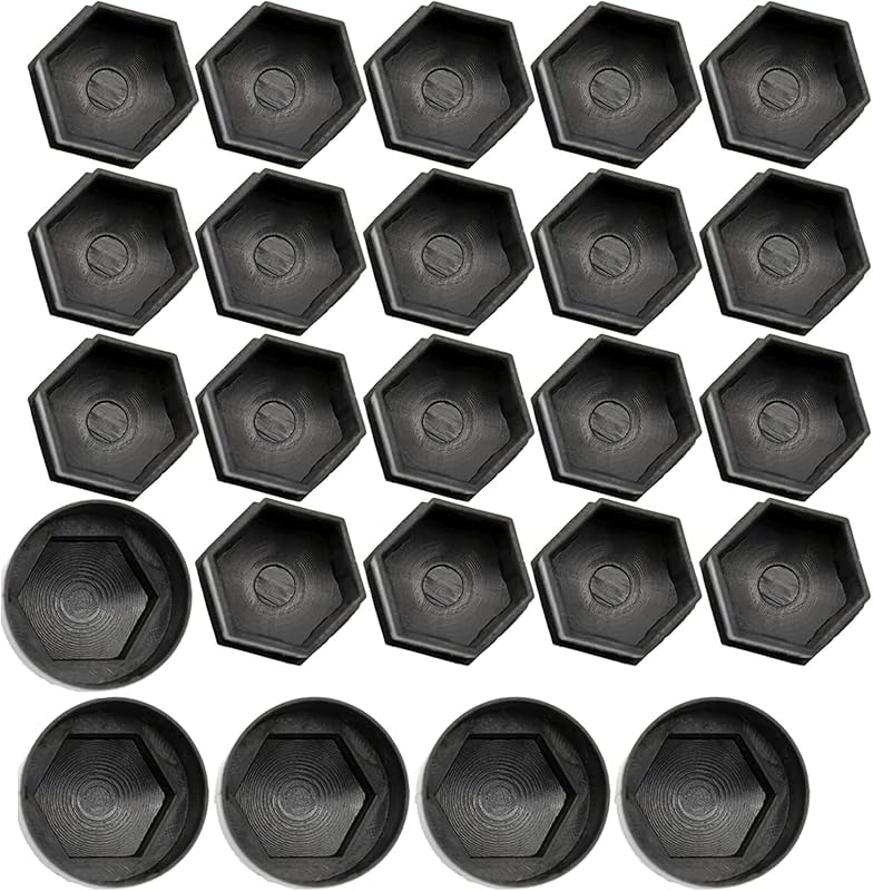 Gebildet Univerzális Kerékcsavar Kupak 17mm Fekete 20db Szerelőeszközzel